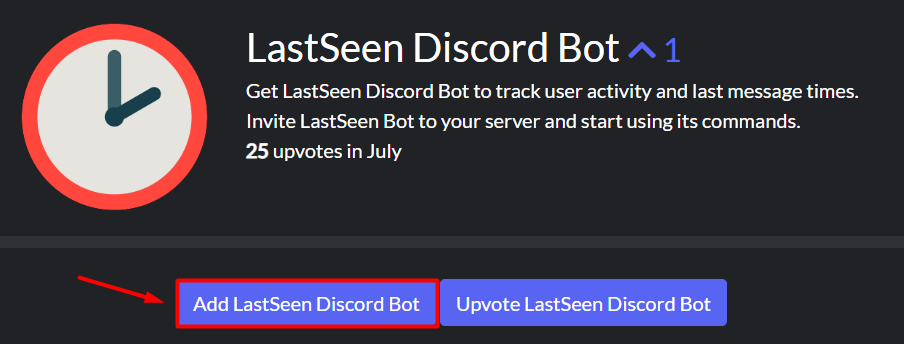 Add LastSeen bot to Discord