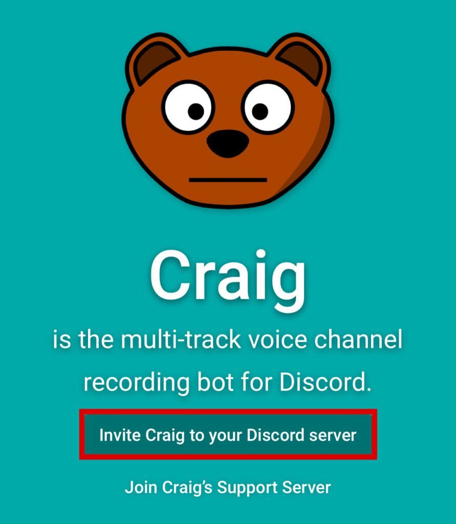 Invite CraigBot to Discord