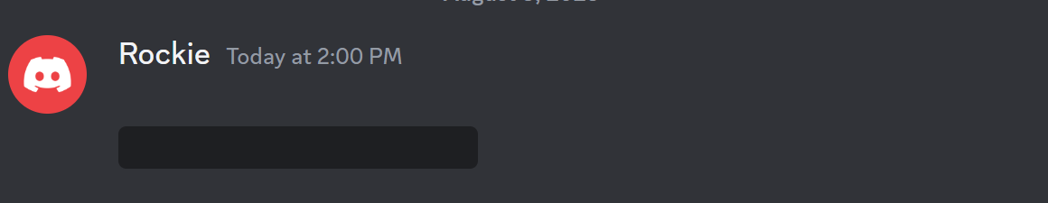 Invisible message sent on Discord PC