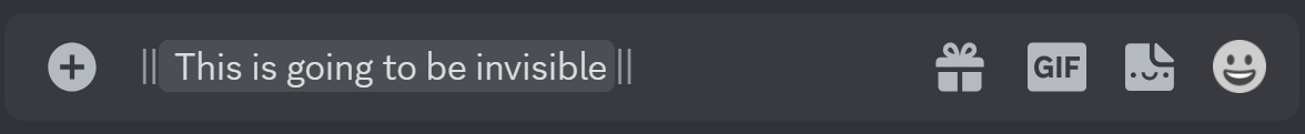 Invisible message typing in Discord PC