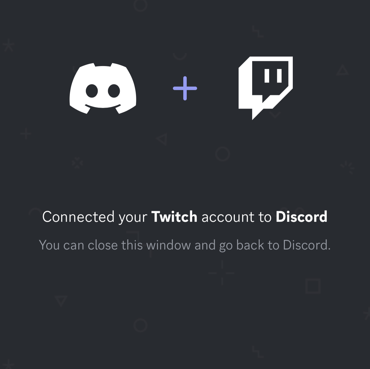 Login to your twitch account from discord mobile