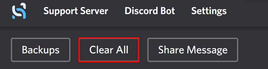 Click on Clear All Discohook Discord PC