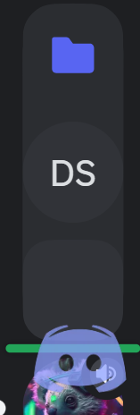 Drag the server out of folder Discord PC